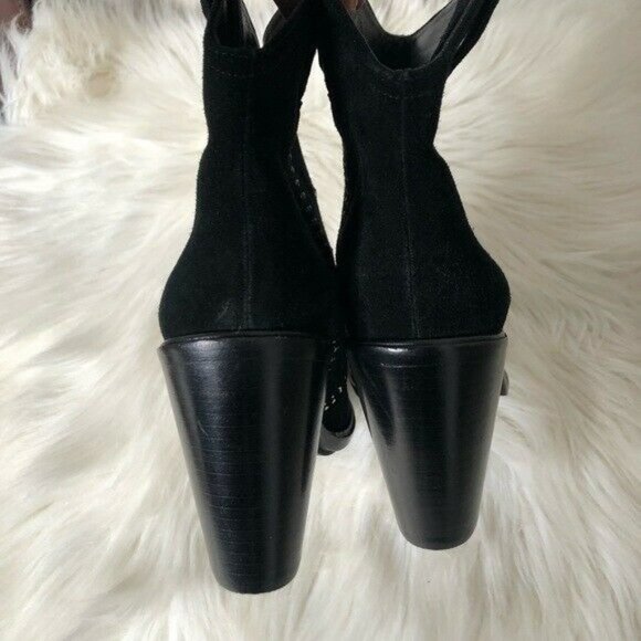 NEW Joie Monte Studded Suede Pull On Booties Ankle Boots Size 38 - Picture 11 of 12